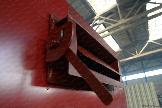 Шибер газохода к котлу 0.75 с ОУР